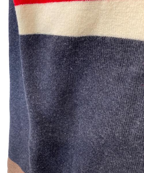 WALES BONNER（ウェールズボナー）WALES BONNER (ウェールズボナー) GEORGE ZIP KNIT CARDIGAN　MA21KN01-KN01-9351 ブラウン サイズ:XLの古着・服飾アイテム