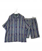 KNIT CREATOR HOUSEニット クリエイター ハウス）の古着「3Dニットセットアップ」｜グレー