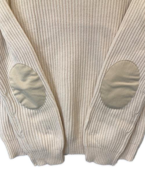 A.P.C.（アーペーセー）A.P.C. (アーペーセー) エルボーパッチコットンニット 1110221 ニット ベージュ サイズ:Sの古着・服飾アイテム