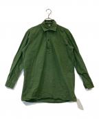 Swedish Militaryスウェーデン ミリタリー）の古着「プルオーバーシャツ」｜グリーン
