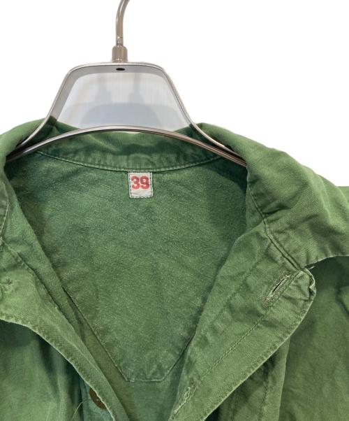 Swedish Military（スウェーデン ミリタリー）Swedish Military (スウェーデン ミリタリー) プルオーバーシャツ グリーン サイズ:39の古着・服飾アイテム