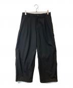 FreshServiceフレッシュサービス）の古着「WOOLY CLOTH WIDE TROUSERS/ウーリー クロス ワイド トラウザーズ/FSC251-40109」｜ブラック