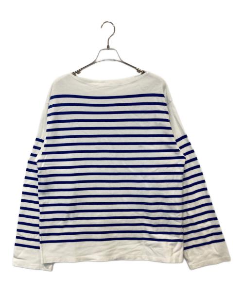 leno（リノ）LENO (リノ) BASQUE SHIRT バスクシャツ H2101-CS001 ホワイト×ブルー サイズ:2の古着・服飾アイテム