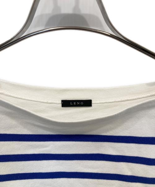 leno（リノ）LENO (リノ) BASQUE SHIRT バスクシャツ H2101-CS001 ホワイト×ブルー サイズ:2の古着・服飾アイテム