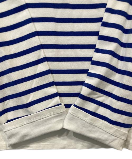 leno（リノ）LENO (リノ) BASQUE SHIRT バスクシャツ H2101-CS001 ホワイト×ブルー サイズ:2の古着・服飾アイテム