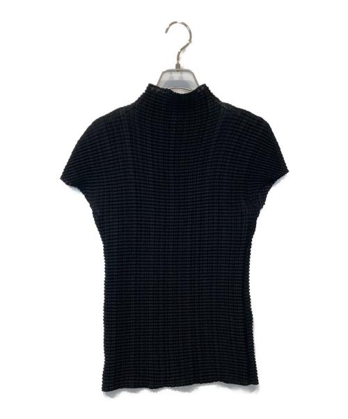 ISSEY MIYAKE（イッセイミヤケ）ISSEY MIYAKE (イッセイミヤケ) プリーツカットソー IM92-FT202 ブラック サイズ:Mの古着・服飾アイテム