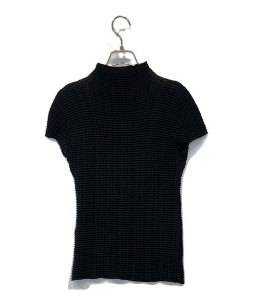 ISSEY MIYAKE（イッセイミヤケ）ISSEY MIYAKE (イッセイミヤケ) プリーツカットソー IM92-FT202 ブラック サイズ:Mの古着・服飾アイテム