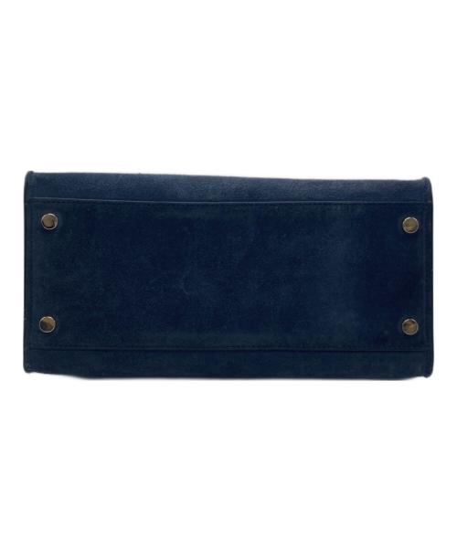 Kate Spade（ケイトスペード）Kate Spade (ケイトスペード) サム スエード ミディアム サッチェル ネイビーの古着・服飾アイテム