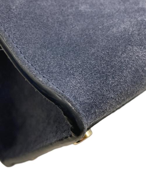 Kate Spade（ケイトスペード）Kate Spade (ケイトスペード) サム スエード ミディアム サッチェル ネイビーの古着・服飾アイテム