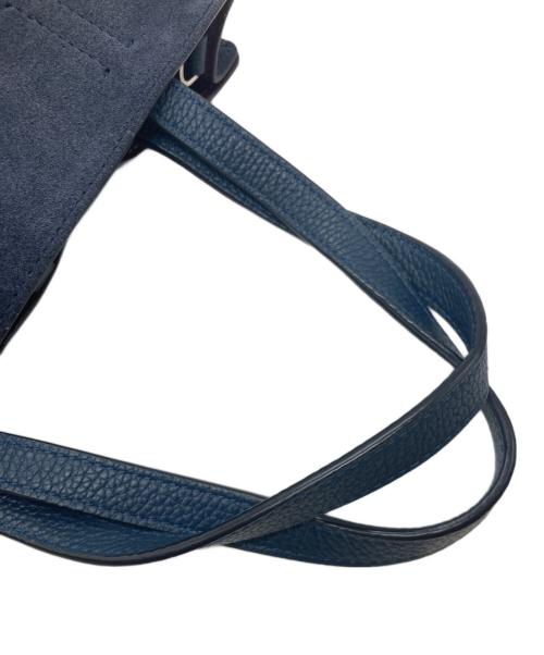 Kate Spade（ケイトスペード）Kate Spade (ケイトスペード) サム スエード ミディアム サッチェル ネイビーの古着・服飾アイテム