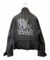 COACH (コーチ) Jean-Michel Basquiat (ジャン ミシェル バスキア) コラボレザーダブルライダースジャケット ブラック サイズ:M：35000円