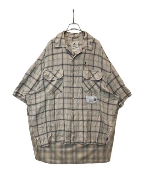 MIHARA YASUHIRO（ミハラヤスヒロ）MIHARA YASUHIRO (ミハラヤスヒロ) BOTH FRONTS S/S SHIRTS　A14SH082 グレー サイズ:46の古着・服飾アイテム