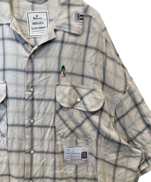 MIHARA YASUHIRO（ミハラヤスヒロ）MIHARA YASUHIRO (ミハラヤスヒロ) BOTH FRONTS S/S SHIRTS　A14SH082 グレー サイズ:46の古着・服飾アイテム