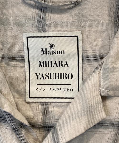 MIHARA YASUHIRO（ミハラヤスヒロ）MIHARA YASUHIRO (ミハラヤスヒロ) BOTH FRONTS S/S SHIRTS　A14SH082 グレー サイズ:46の古着・服飾アイテム