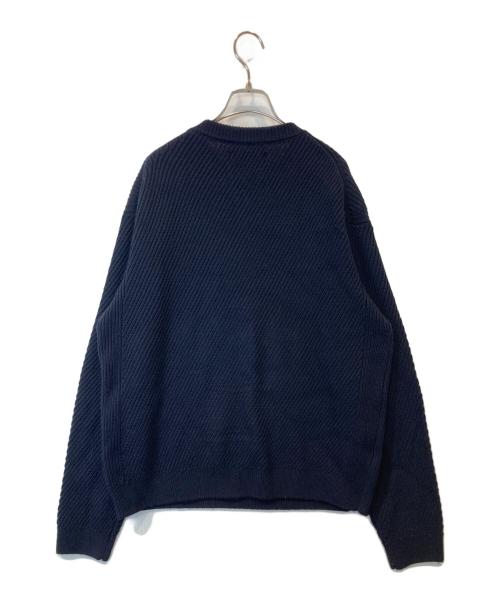vainl archive（ヴァイナルアーカイブ）VAINL ARCHIVE (ヴァイナルアーカイブ) クルーネックニット/2219F 023 ネイビー サイズ:Mの古着・服飾アイテム