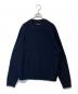 VAINL ARCHIVE（ヴァイナルアーカイブ）の古着「クルーネックニット/2219F 023」｜ネイビー