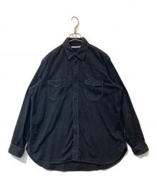 MAATEE&SONS（マーティーアンドサンズ）の古着「MAD WORK SHIRTS / マッドワークシャツ  MT3303-0604」｜ブラック