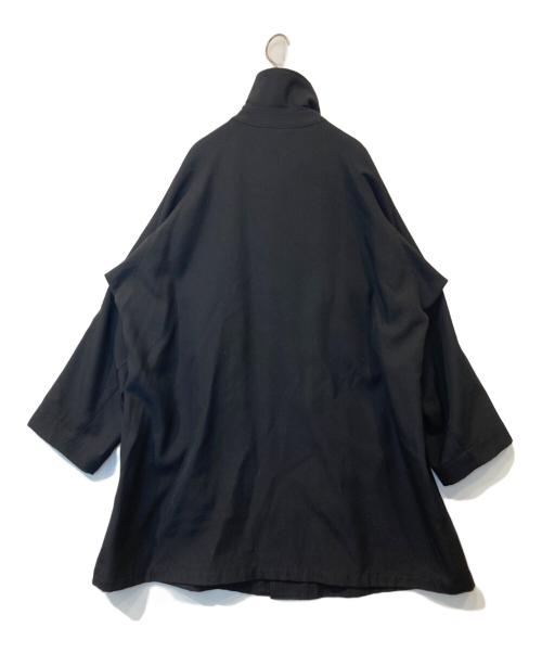 HUGEN（ユーゲン）HUGEN (ユーゲン) Albert Gabardine/ギャバジン オーバーコート/COAT019 ブラック サイズ:3の古着・服飾アイテム