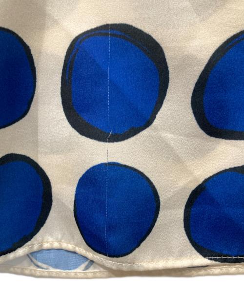 theory luxe（セオリーリュクス）theory luxe (セオリーリュクス) Circle Print Sorina ドットブラウス 03-3108200 ブルー サイズ:38の古着・服飾アイテム
