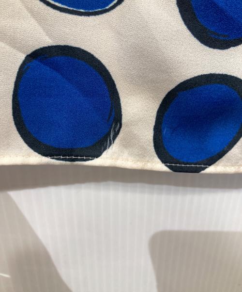 theory luxe（セオリーリュクス）theory luxe (セオリーリュクス) Circle Print Sorina ドットブラウス 03-3108200 ブルー サイズ:38の古着・服飾アイテム