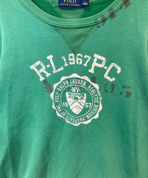 POLO RALPH LAUREN（ポロ・ラルフローレン）POLO RALPH LAUREN (ポロ・ラルフローレン) スウェット グリーン サイズ:Lの古着・服飾アイテム