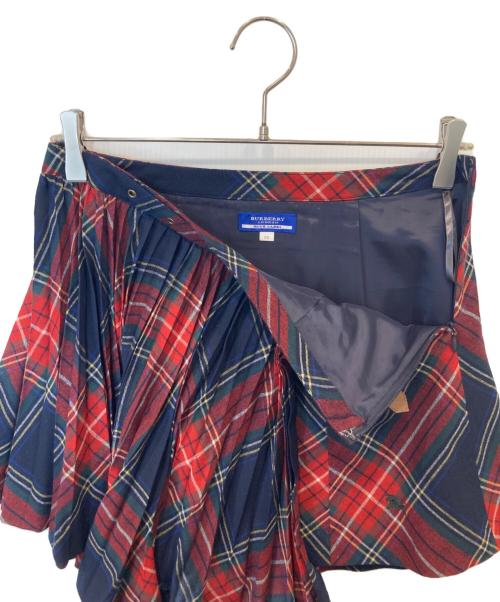 BURBERRY BLUE LABEL（バーバリーロンドンブルーレーベル）BURBERRY BLUE LABEL (バーバリーロンドンブルーレーベル) ラップスカート レッド サイズ:38の古着・服飾アイテム