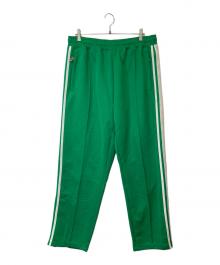 A BATHING APE（ア ベイシング エイプ）の古着「LINE CAMO JACQUARD LOOSE FIT SWEATPANTS／トラックパンツ/001PTK801304M」｜グリーン