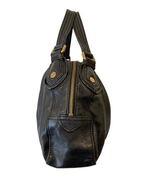 Marc by Marc Jacobs（マークバイマークジェイコブス）Marc by Marc Jacobs (マークバイマークジェイコブス) 2WAYレザー ハンドバッグ ブラックの古着・服飾アイテム