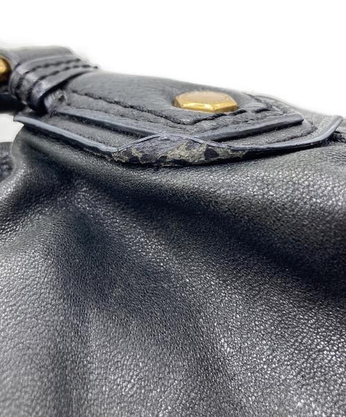 Marc by Marc Jacobs（マークバイマークジェイコブス）Marc by Marc Jacobs (マークバイマークジェイコブス) 2WAYレザー ハンドバッグ ブラックの古着・服飾アイテム