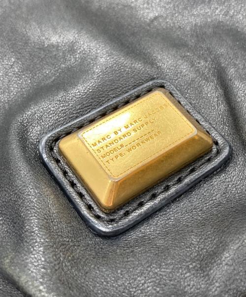 Marc by Marc Jacobs（マークバイマークジェイコブス）Marc by Marc Jacobs (マークバイマークジェイコブス) 2WAYレザー ハンドバッグ ブラックの古着・服飾アイテム