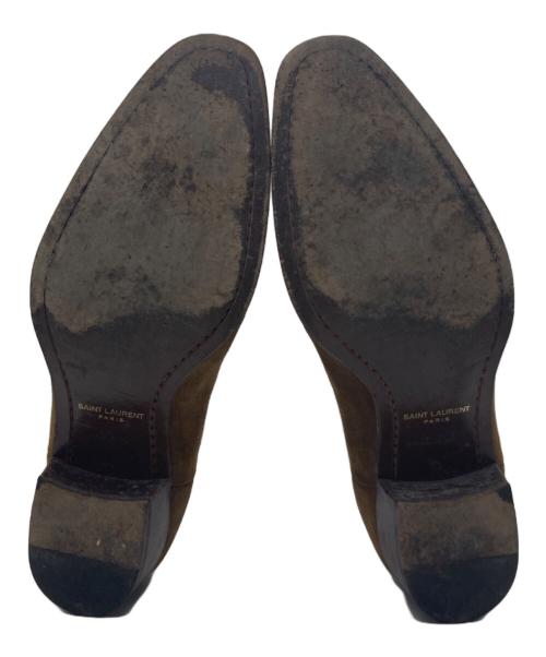 Saint Laurent Paris（サンローランパリ）Saint Laurent Paris (サンローランパリ) スウェードサイドゴアブーツ 634194 ブラウン サイズ: 44 (29㎝程）の古着・服飾アイテム