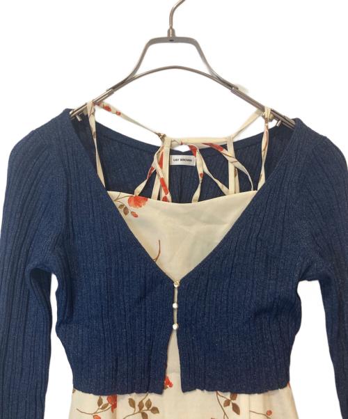 Lily Brown（リリーブラウン）Lily Brown (リリーブラウン) ニットカーデセットバリエキャミワンピース LWFO251046 イエロー サイズ:1の古着・服飾アイテム