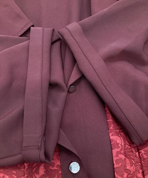 HARE（ハレ）HARE (ハレ) アシメプリーツシャツ HAL06553AD レッド サイズ:FREEの古着・服飾アイテム