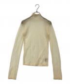 TODAYFULトゥデイフル）の古着「Sheer Randomrib Knit/IVORY シアーランダムリブニット 12420513」｜オレンジ