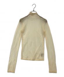 TODAYFUL（トゥデイフル）の古着「Sheer Randomrib Knit/IVORY シアーランダムリブニット 12420513」｜オレンジ