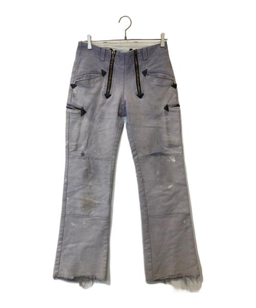 oyster（オイスター）oyster (オイスター) ロガーパンツ　デニムパンツ パープル サイズ:46の古着・服飾アイテム