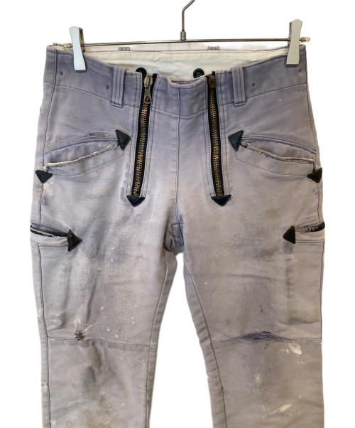 oyster（オイスター）oyster (オイスター) ロガーパンツ　デニムパンツ パープル サイズ:46の古着・服飾アイテム