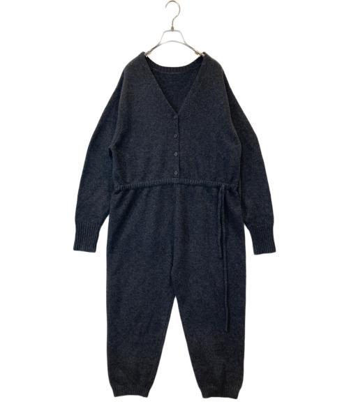 ETRE TOKYO（エトレトウキョウ）ETRE TOKYO (エトレトウキョウ) Vネックニットオールインワン　1224631132-0 グレー サイズ:Sの古着・服飾アイテム