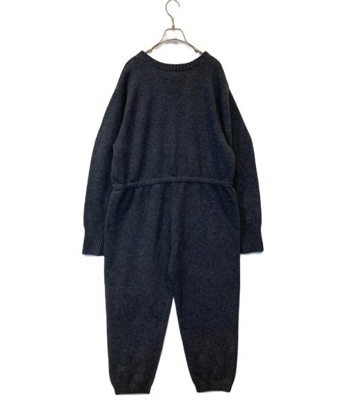 ETRE TOKYO（エトレトウキョウ）ETRE TOKYO (エトレトウキョウ) Vネックニットオールインワン　1224631132-0 グレー サイズ:Sの古着・服飾アイテム