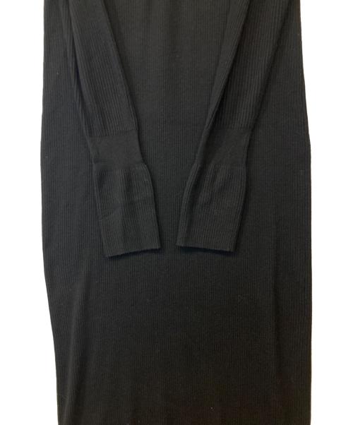 ETRE TOKYO（エトレトウキョウ）ETRE TOKYO (エトレトウキョウ) フロントホックロングニットワンピース　1224631123-0 ブラック サイズ:Sの古着・服飾アイテム