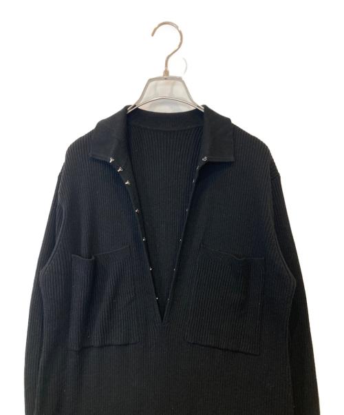 ETRE TOKYO（エトレトウキョウ）ETRE TOKYO (エトレトウキョウ) フロントホックロングニットワンピース　1224631123-0 ブラック サイズ:Sの古着・服飾アイテム