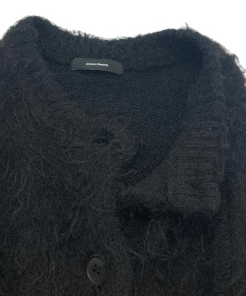 JOURNAL STANDARD（ジャーナルスタンダード）JOURNAL STANDARD (ジャーナルスタンダード) シャギーカーディガン　24080400926030 ブラック サイズ:表示がない為不明の古着・服飾アイテム
