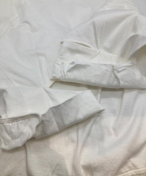 BEIGE（ベイジ）BEIGE (ベイジ) DUOMO / コットンスリットスリーブトップス ホワイト サイズ:4の古着・服飾アイテム