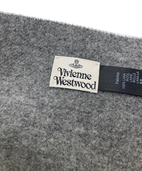 Vivienne Westwood（ヴィヴィアンウエストウッド）Vivienne Westwood (ヴィヴィアンウエストウッド) ウールマフラー グレーの古着・服飾アイテム