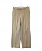 ents. easy not to sellエンツ）の古着「カシミヤトラウザーパンツ　ents-PT03」｜ベージュ