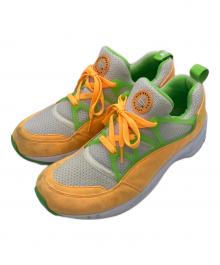 NIKE（ナイキ）の古着「AIR HUARACHE LIGHT エアハラチライト 306127-831 スニーカー」｜グリーン×オレンジ