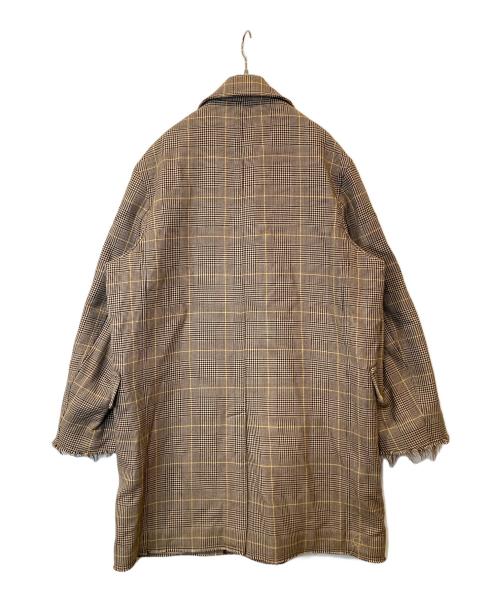 MARNI（マルニ）MARNI (マルニ) グレンチェックカットオフロングコート　TUMU0034NY S52138 ベージュ サイズ:52の古着・服飾アイテム