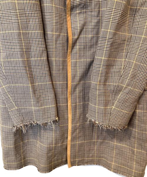 MARNI（マルニ）MARNI (マルニ) グレンチェックカットオフロングコート　TUMU0034NY S52138 ベージュ サイズ:52の古着・服飾アイテム