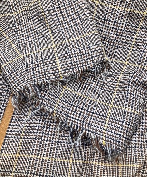 MARNI（マルニ）MARNI (マルニ) グレンチェックカットオフロングコート　TUMU0034NY S52138 ベージュ サイズ:52の古着・服飾アイテム