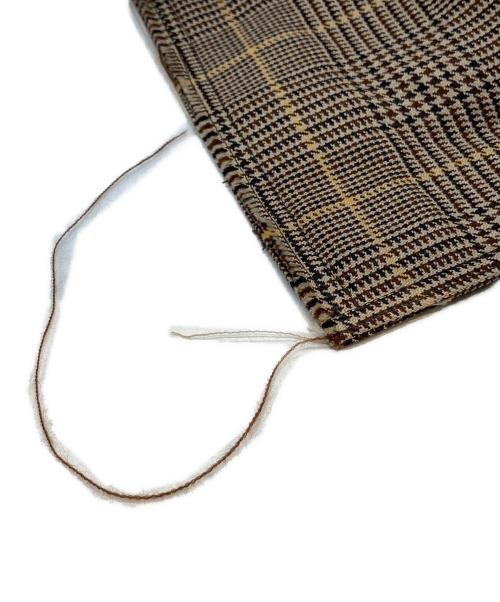 MARNI（マルニ）MARNI (マルニ) グレンチェックカットオフロングコート　TUMU0034NY S52138 ベージュ サイズ:52の古着・服飾アイテム